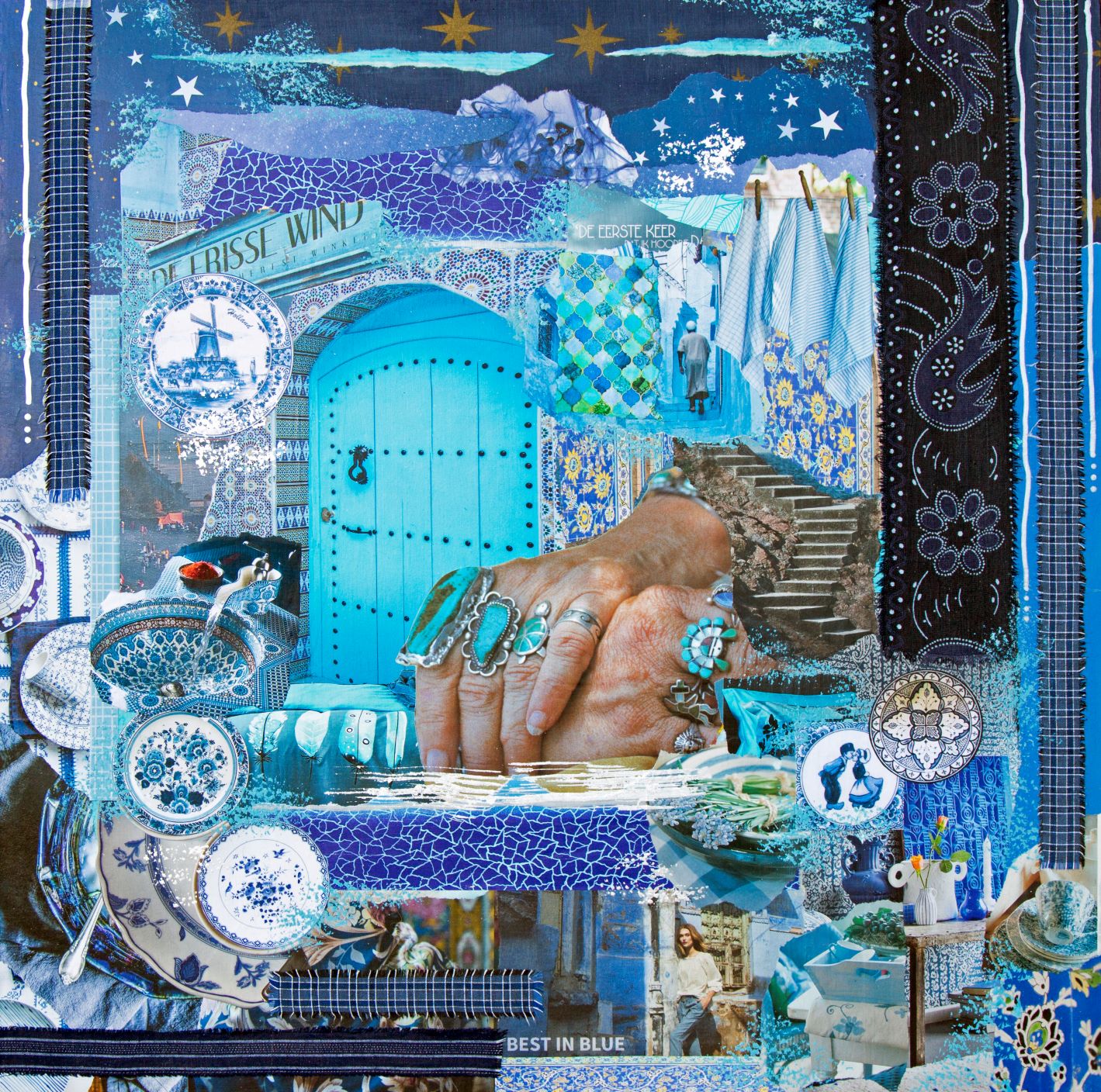 Cultuurmix in blauw